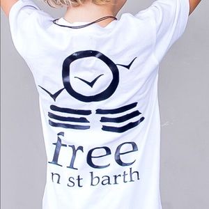 Free in St Barth Unisex T-shirt NWT Neón yellow